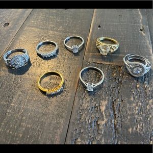 Lot of Vintage rings 925